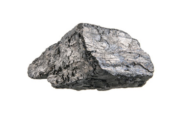 Obraz premium Coal isolated on white background