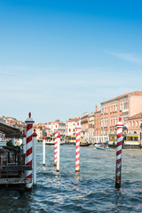 Beautiful view of water street and old buildings in Venice, ITALY