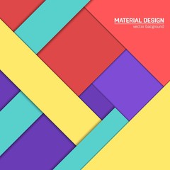Vector material design background. Abstract creative concept layout template. For web and mobile app, paper art illustration, style blank, poster, booklet. Motion wallpaper element. Flat ui.