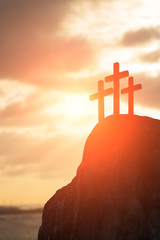 silhouette of cross