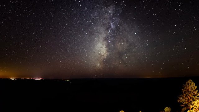 Grand Canyon Milky Way 01 Time Lapse North Rim