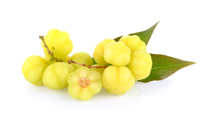 star gooseberry on white background
