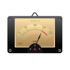 Realistic electronic analog VU signal meter