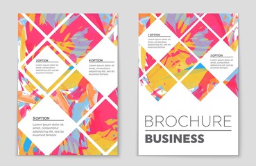 Fototapeta premium Abstract vector layout background set. For art template design, list, page, mockup brochure theme style, banner, idea, cover, booklet, print, flyer, book, blank, card, ad, sign, sheet,, a4.