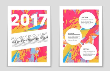 Obraz premium Abstract vector layout background set. For art template design, list, page, mockup brochure theme style, banner, idea, cover, booklet, print, flyer, book, blank, card, ad, sign, sheet,, a4.