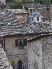 Elevated view of buildings, Orvieto, Terni Province, Umbria, Italy