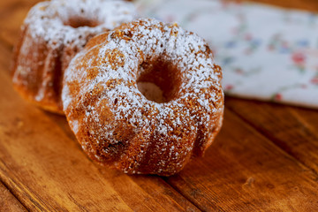 Homemade canneles bordelais, French dessert