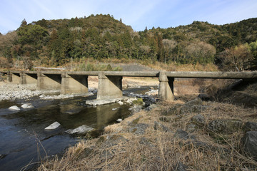高知県中土佐町　久万秋沈下橋