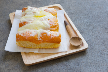 Butter bread and sugar