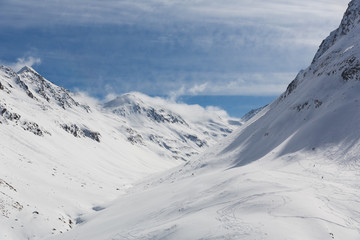 Ötztaler Alpen im Winter 