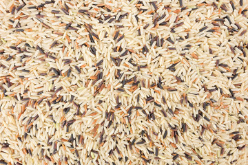 Thai mixed rice grain for background.