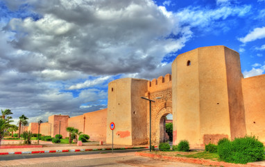 Bab Laarissa or Bab Er-Raha, one of gates of Marrakesh, Morocco