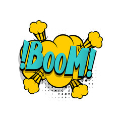 Lettering comic text speech bubble