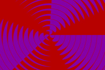 Illustration of an abstract red and purple rotating propeller