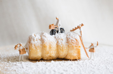 Minib&auml;cker in der Schaumrollen B&auml;ckerei