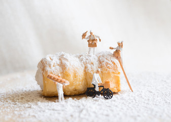 Minibäcker in der Schaumrollen Bäckerei