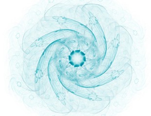 Geometry of Space series. Visually attractive backdrop made of conceptual grids curves and fractal elements suitable as element