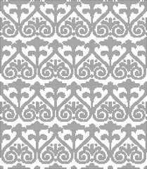 Halftone round black seamless background curve spiral cross flower