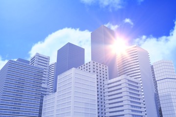 Obraz premium Composite image of blurry animated flare 3d