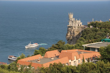 Fototapeta premium swallow's nest the black sea on the Crimean Peninsula