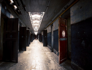 interior of a prison
