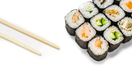 Hosomaki and chopsticks