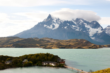 Naklejka premium Pehoe Lake - Torres Del Paine National Park - Chile