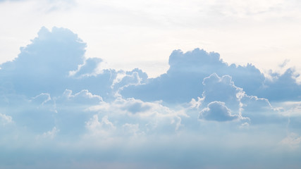 Clouds and sky before sunset.