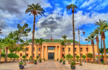 Fototapeta na wymiar City hall of Marrakesh, Morocco
