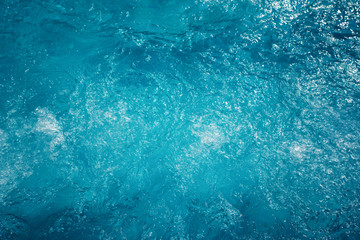 Close-up beautiful ripple water surface in pool for background