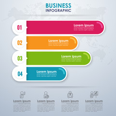 Modern infographic business options. Vector illustration.