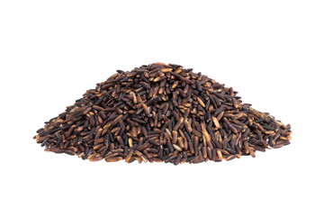 Riceberry isolated on white background.