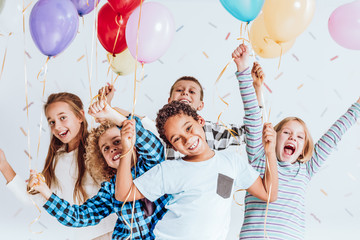 Kids laughing and having fun