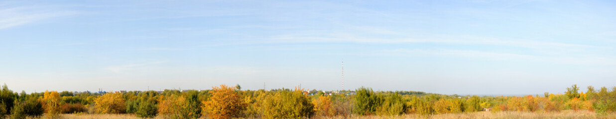 Autumn landscape panorama