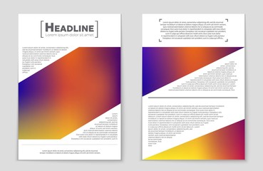 Naklejka premium Abstract vector layout background set. For art template design, list, page, mockup brochure theme style, banner, idea, cover, booklet, print, flyer, book, blank, card, ad, sign, sheet,, a4.