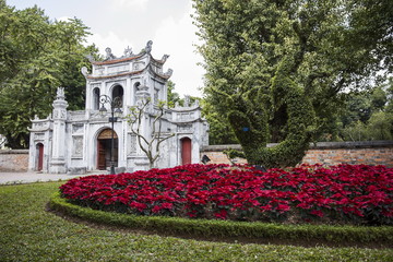 Fototapeta na wymiar Temple of Literature in Hanoi, Vietnam