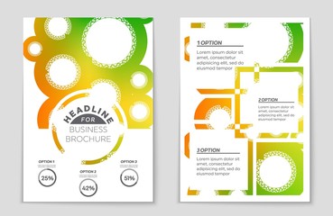 Abstract vector layout background set. For art template design, list, page, mockup brochure theme style, banner, idea, cover, booklet, print, flyer, book, blank, card, ad, sign, sheet,, a4.