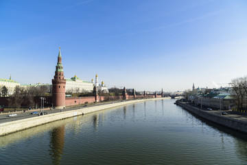Obraz premium View of the Moscow River and the Kremlin