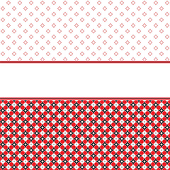 Vector background with small geometric details in red white tones