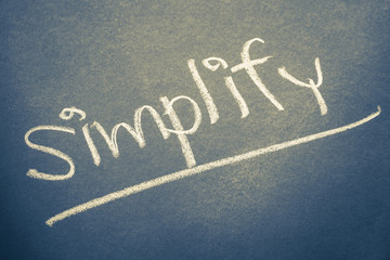 Fototapeta premium Simplify