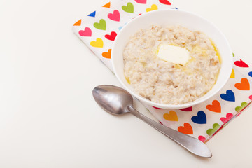 Oat porridge with oranges
