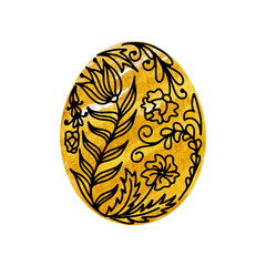 Easter egg with handwritten text.