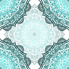 Hand-drawn seamless mandala.