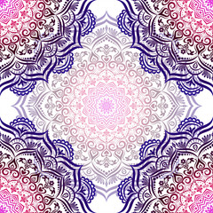 Hand-drawn seamless mandala.