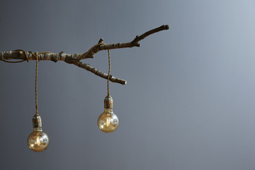 modern design creative lamp branch and bulbs