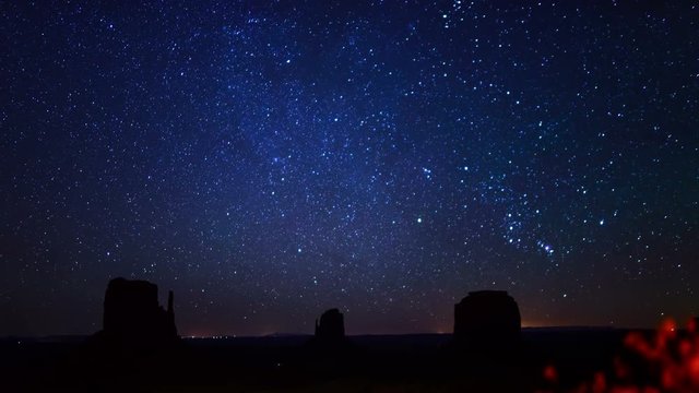 Monument Valley Milky Way Galaxy Dolly 04 Time Lapse