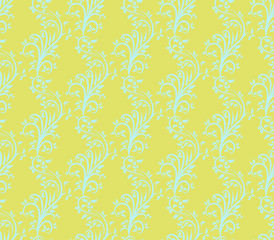 Vector seamless floral pattern. Modern stylish abstract texture.