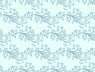 Vector seamless floral pattern. Modern stylish abstract texture.