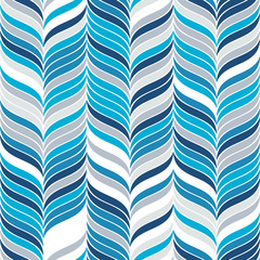 Abstract seamless pattern with set of wavy elements.