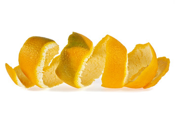 Skin orange on a white background